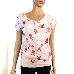 Energie Pink Skull Tee